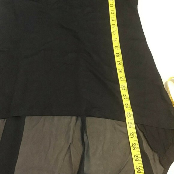 Milan Kiss Women's Black Short Sleeve Transparent Back Mini Dress Size S - Picture 8 of 10